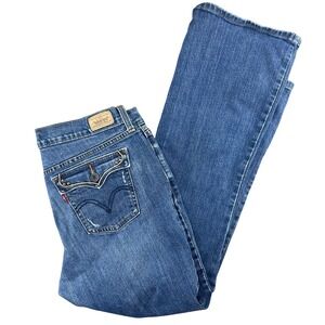Levi's 515 Bootcut Jeans Womens 12 Blue Mid Rise Flap Pocket Denim Y2K